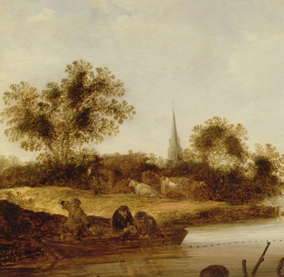 Paesaggio fluviale boscoso da Maerten Fransz van der Hulst